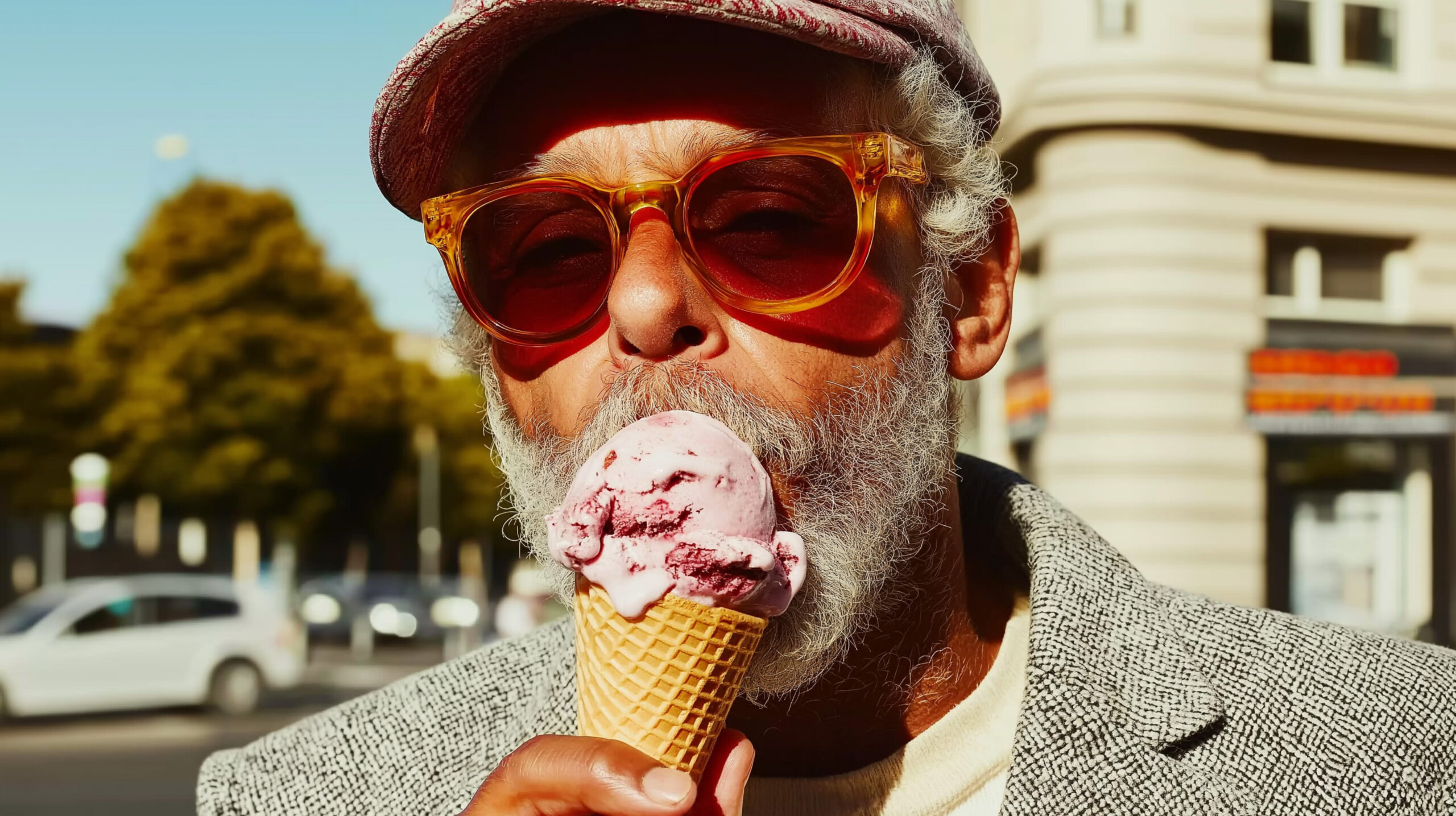 thefamily_wide_shot_old_man_woman_eating_a_cone_of_ice_cream_–_a9091d62-b7d4-4e1b-b8c7-67d8d0e60e6e